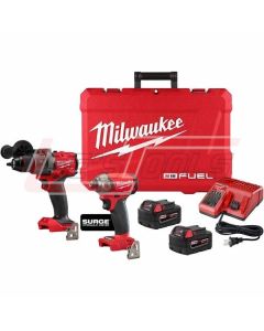 MILWAUKEE 3699-22 Milwaukee M18 FUEL 1/2-in. Hammer Drill and 1/4-in. Hex Hydraulic Driver Combo Kit