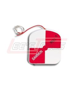 GAMMON REEL GR12 GAMMON REEL, 12-ft (3.6m) Flourescent Red Cord, Construction White/Orange Target