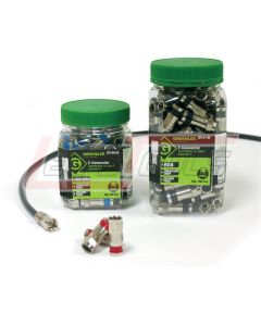 GREENLEE XFC-6-100 CONNECTOR, COMPRSN RG6 (100 PK)