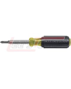 KLEIN 32476 5-in-1 Screwdriver/Nut Driver, Yellow and Black