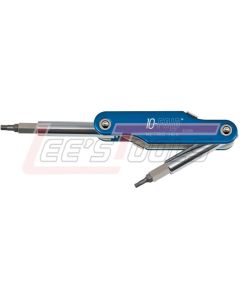 KLEIN 32539 10-Fold Metric Hex Screwdriver and Nut Driver