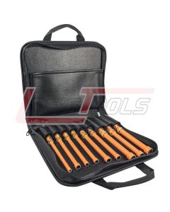 KLEIN 33524 Insulated Nut Driver Kit, 9-Piece