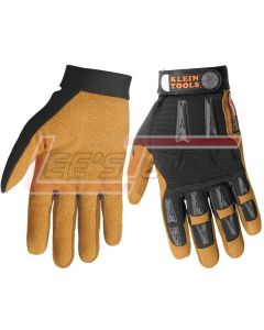 KLEIN 40069 Journeyman Leather Work Gloves (K4) - XL
