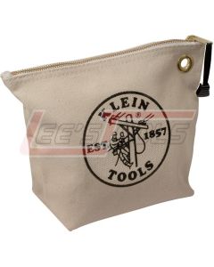 KLEIN 5539NAT Canvas Zipper Bag- Consumables, Natural