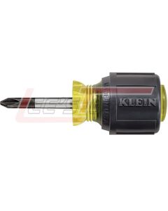 KLEIN 603-1 Stubby Screwdriver, #2 Phillips, 1-1/2-Inch Shank