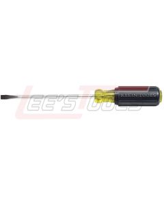 KLEIN 605-10 1/4-Inch Cabinet Tip Screwdriver, 10-Inch Shank