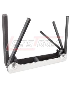 KLEIN 70580 Folding Hex Key Set, Six-Key, Metric Sizes