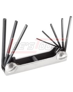 KLEIN 70581 8-Key Folding Hex Key Set, 1/20 to 5/32-Inch SAE