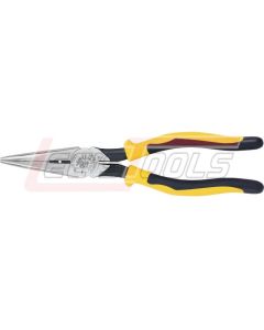 KLEIN J203-8N Pliers, Long Nose Side-Cutters, Stripping, 8-Inch