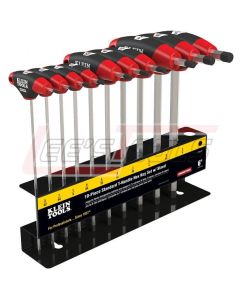 KLEIN JTH610E T-Handle Set with Stand, SAE, 6" Blade 10 Pc