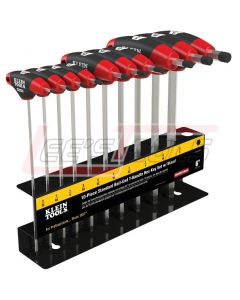 KLEIN JTH610EB 6-Inch SAE Ball End T-Handle Set with Stand