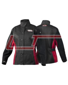 LINCOLN ELECTRIC K2986-M Shadow Split Leather Sleeved Welding Jacket - Medium