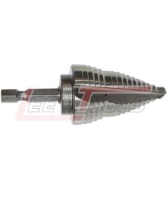 MAKITA 711494-A 1/4" - 1-1/8" H.S.S. Step Drill Bit, 1/4" Hex Shank