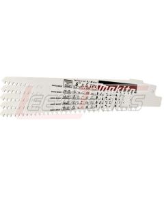 MAKITA 723054-A-5 6" Wood Cutting Recipro Saw Blade, 6TPI, 5/pk