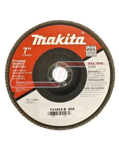 MAKITA 741823-B-10 7" x 7/8" Multi-Disc, 60 Grit, Angled Type 29, 10/pk