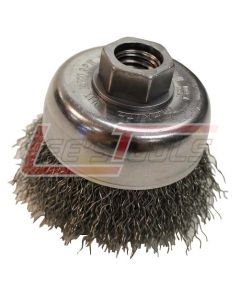 MAKITA 743207-2 4" Crimped Wire Cup Brush, 5/8"-11