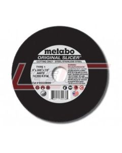 METABO 655331000 4 1/2" x .040" x 7/8" - A60TZ Original Slicer - Steel/Stainless Steel - Type 1 "SLICER" Wheels