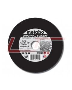 METABO 655339000 6" x .040" x 7/8" - A60TZ Original Slicer - Steel/Stainless Steel - Type 1 "SLICER" Wheels