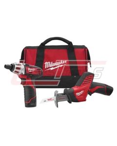 MILWAUKEE 2490-22 M12™ COMBO DRVDRL/HACKZ W/2 BAT