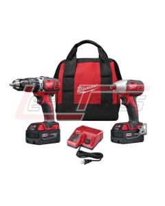 MILWAUKEE 2697-22 M18™ COMBO HMR DRL W/1/4 HEX IMP DRIVER/2 BAT
