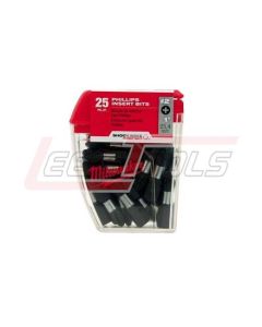 MILWAUKEE 48-32-4604 SHOCKWAVE™ INSERT BIT PHILLIPS #2 - 25PK