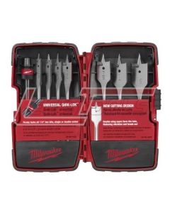 MILWAUKEE 49-22-0175 BIT KIT FLAT BORING 8 PC
